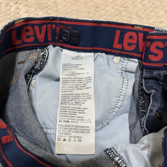 Levi’s Boys Denim Jean Blue‎ Jean Shorts Adjustable Waist Size 10 - Picture 3 of 4